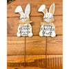 Wooden Easter Bunny Floral Picks - Two Styles available at Quilted Cabin Home Decor.