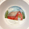 Holiday Barn Melamine Chip and Dip Tray available at Quilted Cabin Home Decor.