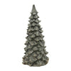 A Large decorative pine tree sculpture with a textured, weathered like design with gold sparkled tips.  Tree available at Quilted Cabin in Airdrie