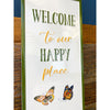 Happy Place Mushroom Tin Sign available at Quilted Cabin Home Decor.