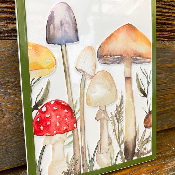 Happy Place Mushroom Tin Sign available at Quilted Cabin Home Decor.