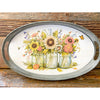 Sunflower Galvanized Trays - Two Sizes available at Quilted Cabin Home Decor