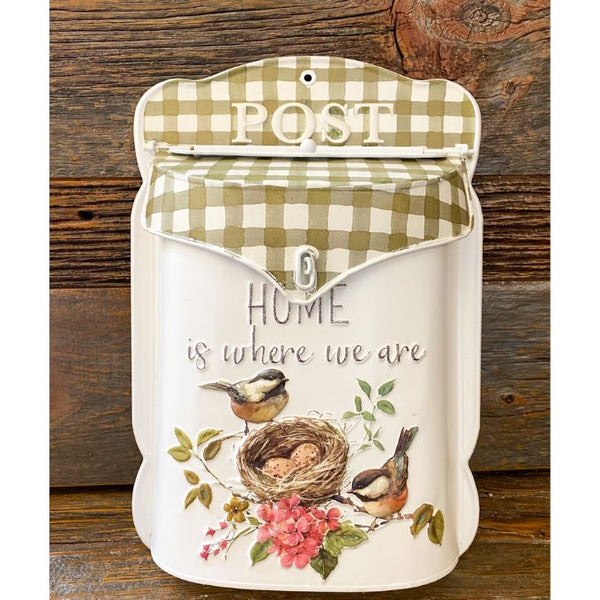 Home is Where We Are Mailbox available at Quilted Cabin Home Decor.
