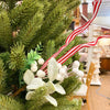 Soft Green, Berries & Candy Cane Striped Ribbon Floral Collection - Two Styles available at Quilted Cabin Home Decor.