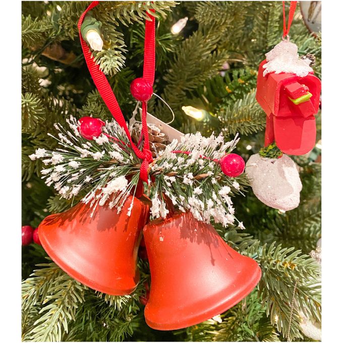 Red Liberty Bell Christmas Ornament available at Quilted Cabin Home Decor.