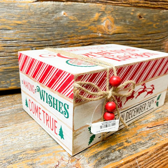 Christmas Stacked Box available at Quilted Cabin Home Decor.