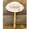 Fresh Cut Flowers Garden Stake available at Quilted Cabin Home Decor.