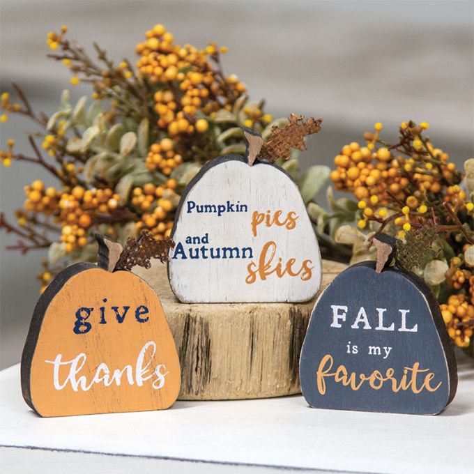 Pumpkin Cut Out - Three Styles available at Quilted Cabin Home Decor.