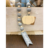 Thankful Pumpkin Grey Beaded Swag available at Quilted Cabin Home Decor.