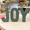 JOY letters available at Quilted Cabin Home Decor.