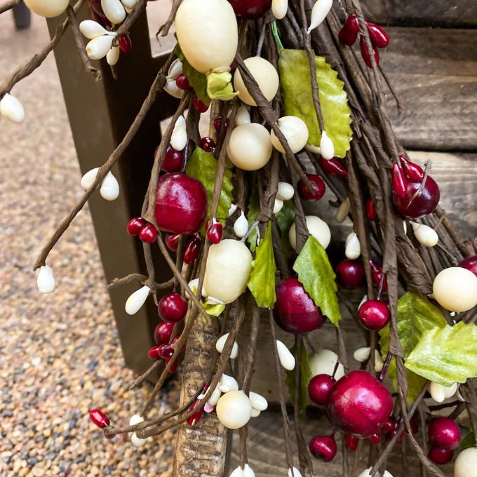 Heart Shaped Berry Wreath available at Quilted Cabin Home Decor.