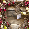 Heart Shaped Berry Wreath available at Quilted Cabin Home Decor.