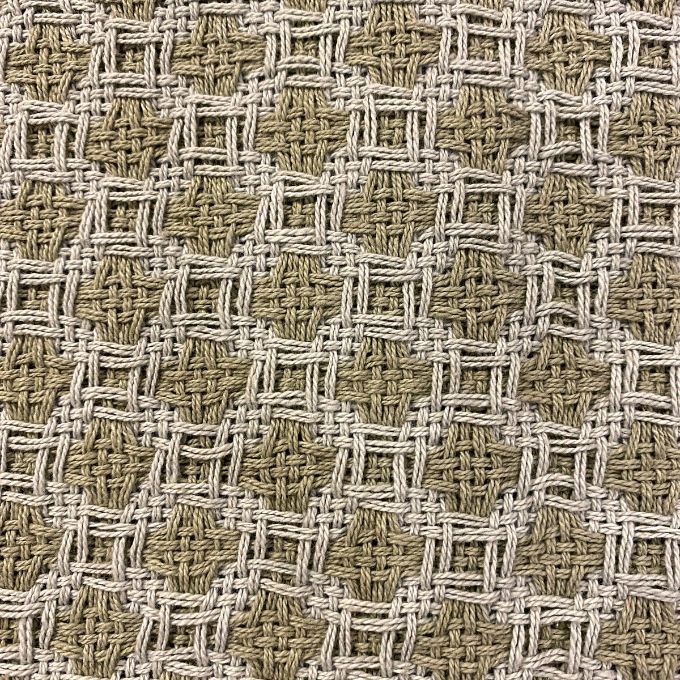 Sage Open Weave Table Runner available at Quilted Cabin Home Decor.
