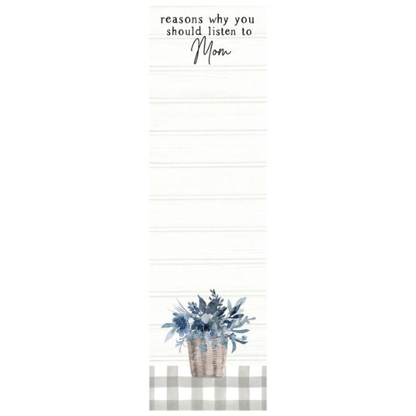Making Lists Notepads - Two Styles available at Quilted Cabin Home Decor.