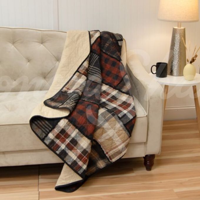 LJ Plaid Throw available at Quilted Cabin Home Decor.