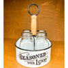 Seasoned With Love Seasoning Caddy available at Quilted Cabin Home Decor.