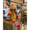 Red Hat Highland Cow Stuffie available at Quilted Cabin Home Decor.