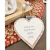 Dibs on Forever Heart with Beads Hanger available at Quilted Cabin Home Decor
