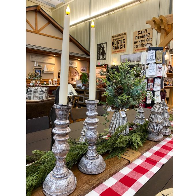  Ivory Realistic 11.5" Timer Taper Candle available at Quilted Cabin Home Decor.