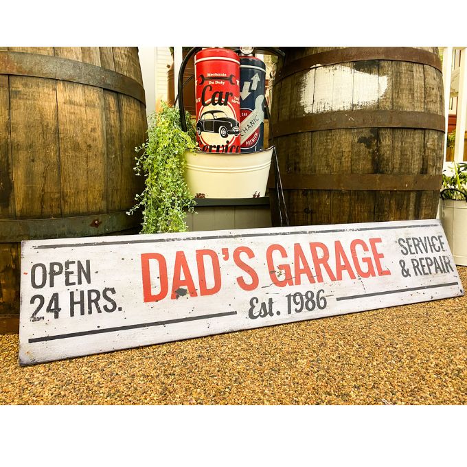 Dad's Garage Sign available at Quilted Cabin Home Decor.