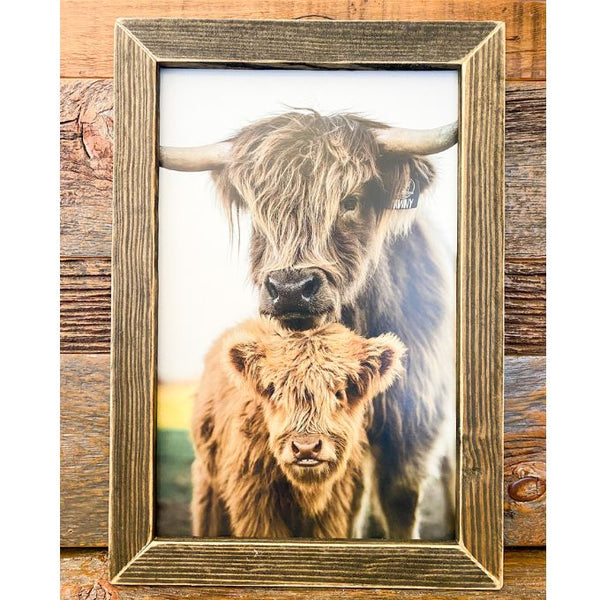 Mom and Zeke Framed Art Print available at Quilted Cabin Home Decor.