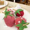 Fabric Strawberry Bowl Fillers - Set of Four available at Quilted Cabin Home Decor.