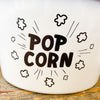 Enamel Popcorn Bowl - Large and Small available at Quilted Cabin Home Decor.