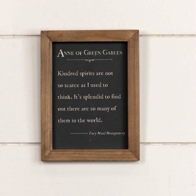 Kindred Spirits Framed Quote available at Quilted Cabin Home Decor.