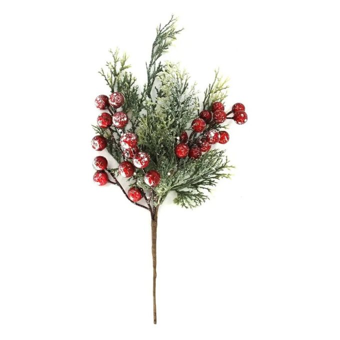 Holiday Cedar Spray 12" long available at Quilted Cabin in Airdrie