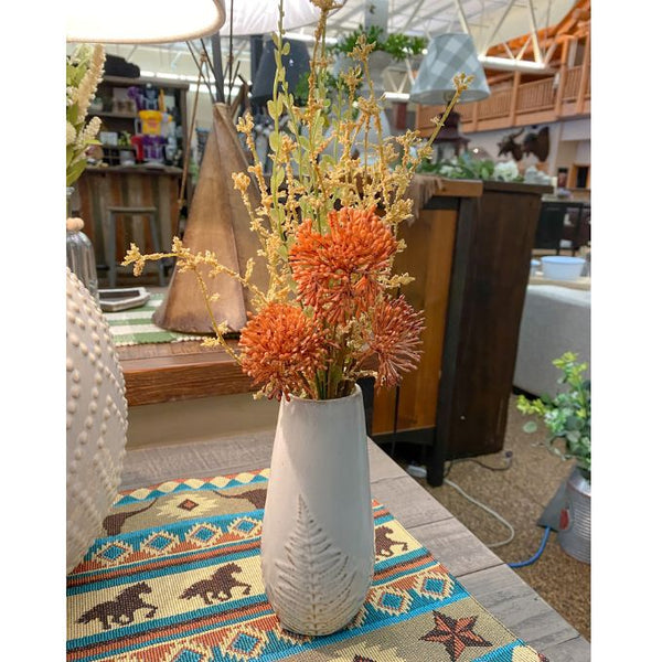Flame of the Woods Floral Spray available at Quilted Cabin Home Decor.