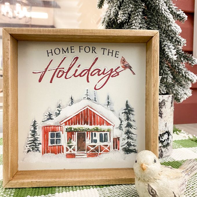 Farmhouse Christmas Signs - Five Styles available at Quilted Cabin Home Decor.