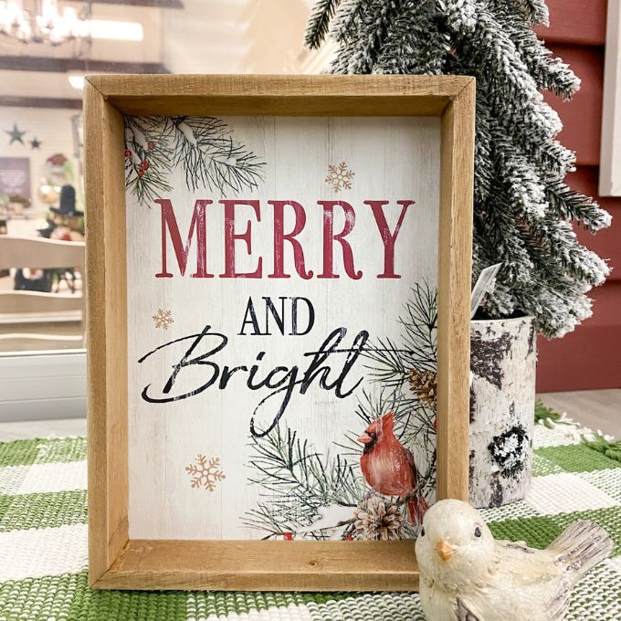 Farmhouse Christmas Signs - Five Styles available at Quilted Cabin Home Decor.