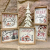 Farmhouse Christmas Signs - Five Styles available at Quilted Cabin Home Decor.