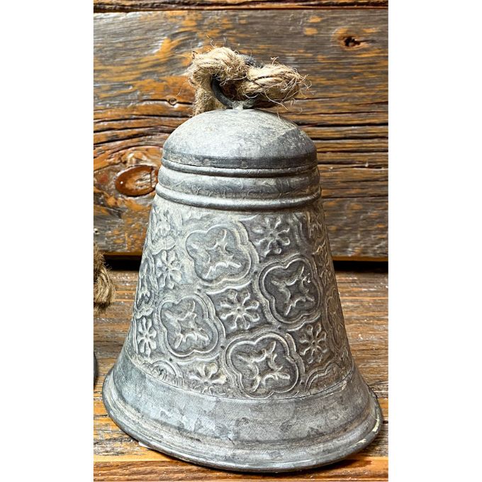 Aged Filigree Bell - Two Sizes available at Quilted Cabin Home Decor.