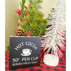 Hot Cocoa Served Fresh Box Sign available at Quilted Cabin Home Decor.