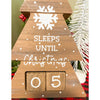 Wooden Christmas Countdown Tree available at Quilted Cabin Home Decor