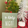 O Holy Night Wooden Block Sign available at Quilted Cabin Home Decor.