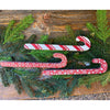 Red and White Candy Cane Ornaments - Set of Three available at Quilted Cabin Home Decor.