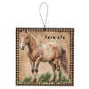 Farm Life Horse Portrait Small Sign available at Quilted Cabin Home Decor.