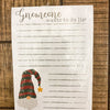 Christmas Gnome Notepads - Two Styles available at Quilted Cabin Home Decor.