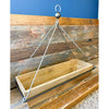 Wood and Metal Hanging Planters - Square and Rectangle available at Quilted Cabin Home Decor.