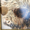 Cool Carl Cow Framed Art Print available at Quilted Cabin Home Decor.