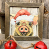 Holiday Ham It Up Festive Framed Print available at Quilted Cabin Home Decor.