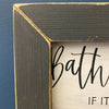 Bathroom Rules Sign available at Quilted Cabin Home Decor.