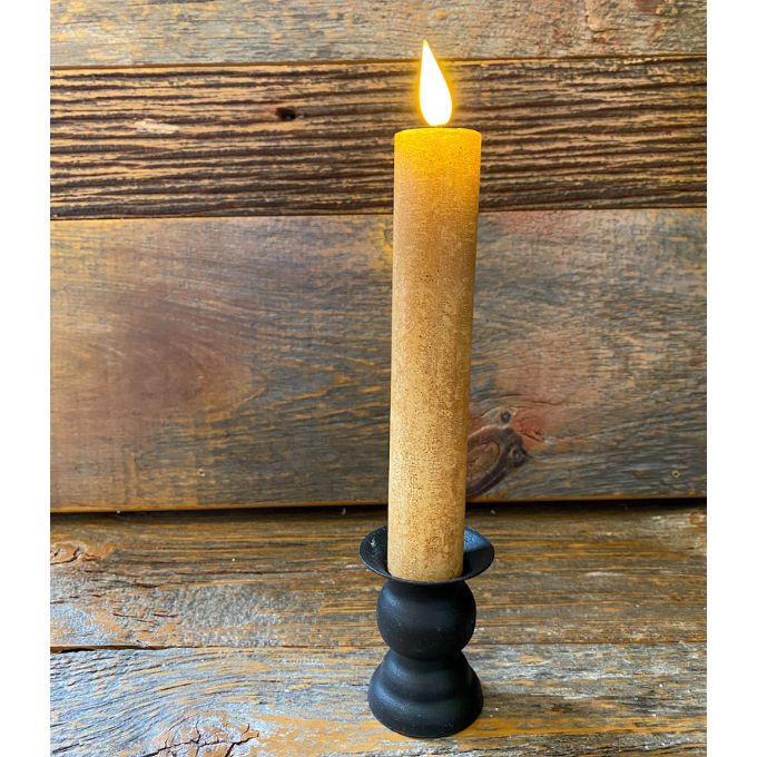 Large Diameter Tan Taper Candles - Two Sizes available at Quilted Cabin Home Decor.