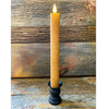 Large Diameter Tan Taper Candles - Two Sizes available at Quilted Cabin Home Decor.