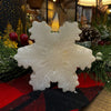 White Snowflake LED Candle available at Quilted Cabin Home Decor.