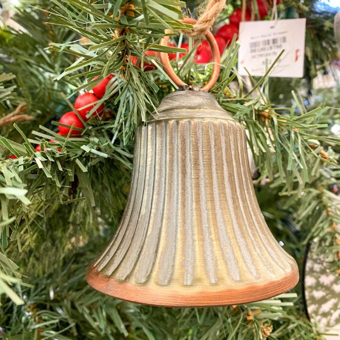 Copper Liberty Christmas Bell Ornament available at Quilted Cabin Home Decor.