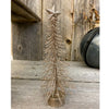 Golden Glitter Bottle Brush Tree available at Quilted Cabin Home Decor.
