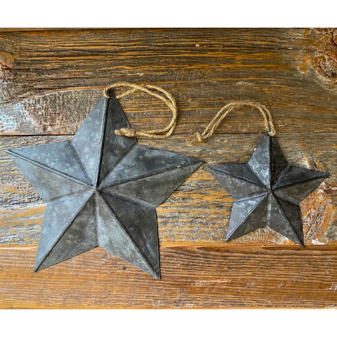 Metal Star Ornament - Two Sizes available at Rustic Ranch Furniture and Decor.